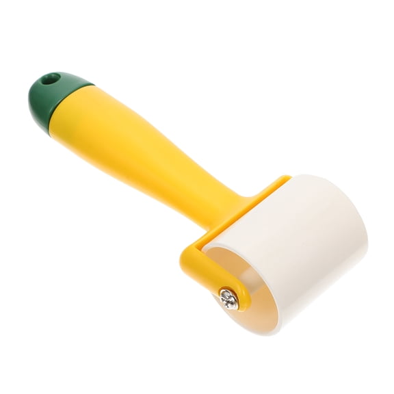NIAIZEK Yellow Plastic Wallpaper Seam Roller Tool for Home Improvement, Wall Decoration, and Projects, 1 Set