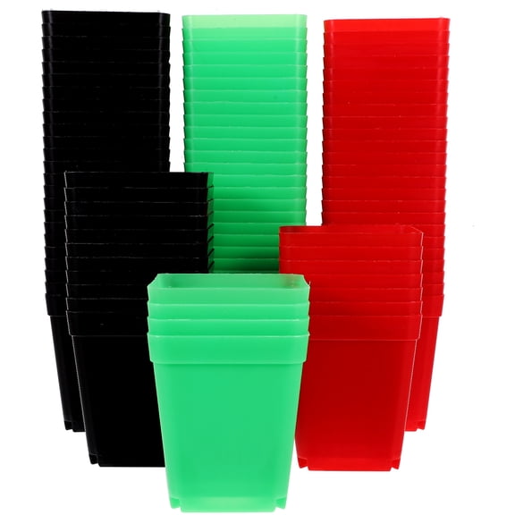 NIAIZEK 120Pcs Flower Pots for Indoor Plants Plastic Material Lightweight Compact Design