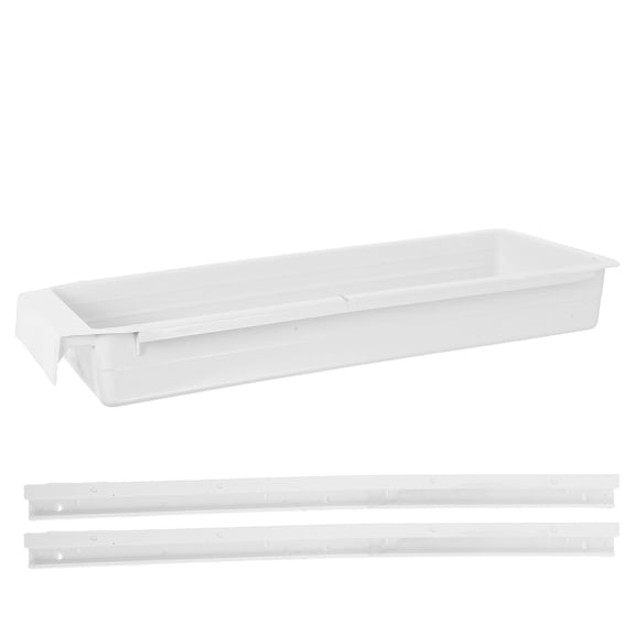 NIAIZEK Industrial Sewing Machine Drawer with Glide Rails, Tool Organizer, Light Grey Storage Solution for Workshop