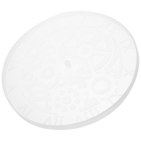 NIAIZEK Gear Clock Mold, White Silicone, DIY Epoxy Casting, Flexible and Durable
