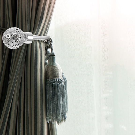 NIAIZEK Curtain Hanger Hooks Silver Iron U-shape Curtain Management 1Pcs