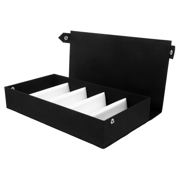 NIAIZEK Wear Resistant Glasses Container Black Portable Case Suitable for Most Glasses