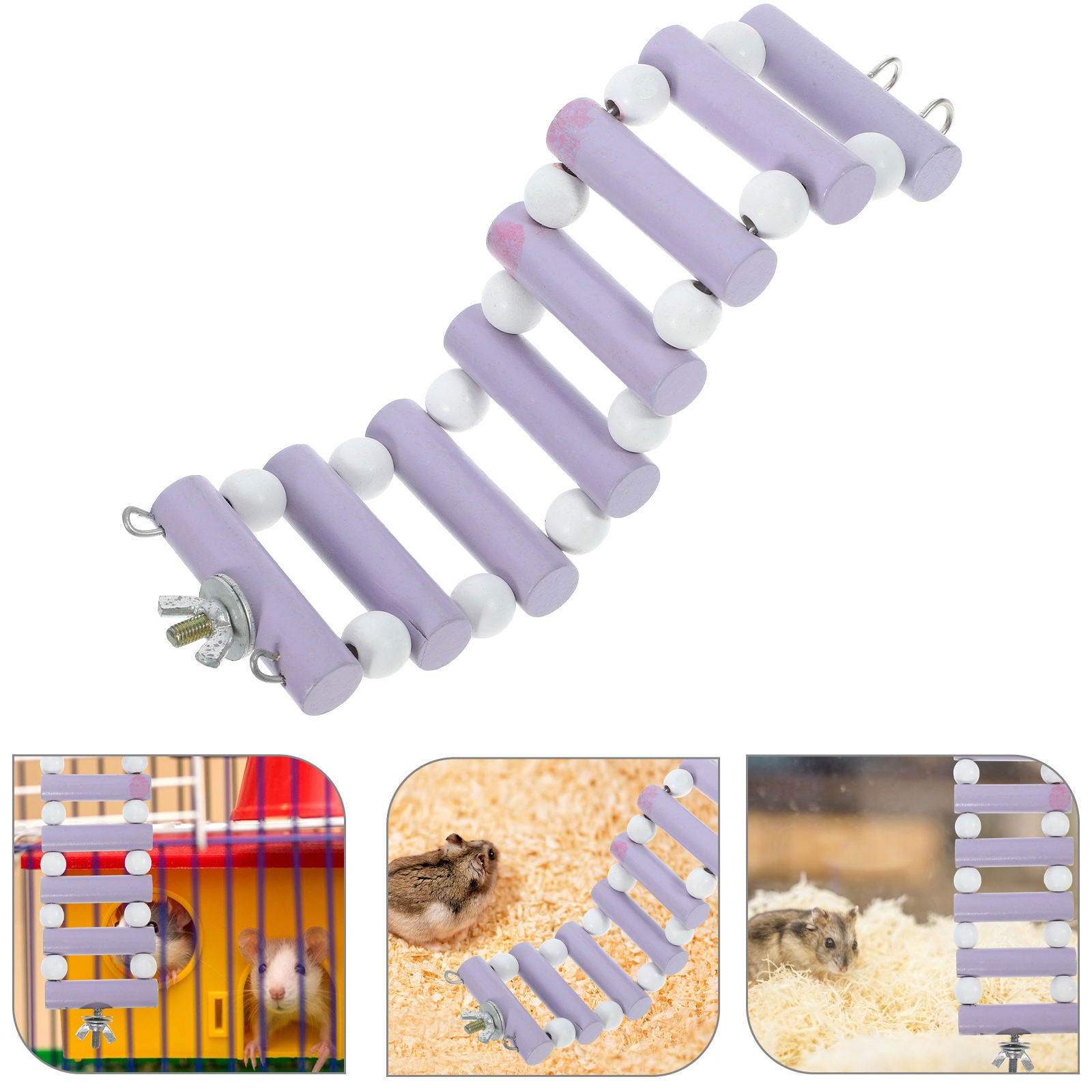 Photo inspiration: Gallery Detail: Niaizek Multicolor Wooden Climb Ladder For Hamster Rat And Small
