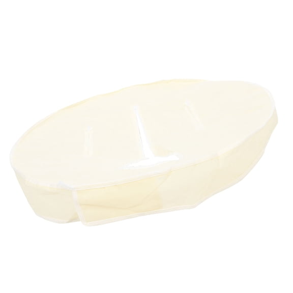 NIAIZEK Portable Beige Folding Bathtub Cover with Non-Woven Material for Soaking, Travel, and Home Use