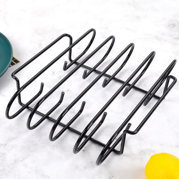 NIAIZEK Non-Stick Barbecue Rack Roast Rib Holder Stainless Steel Durable 1Pcs