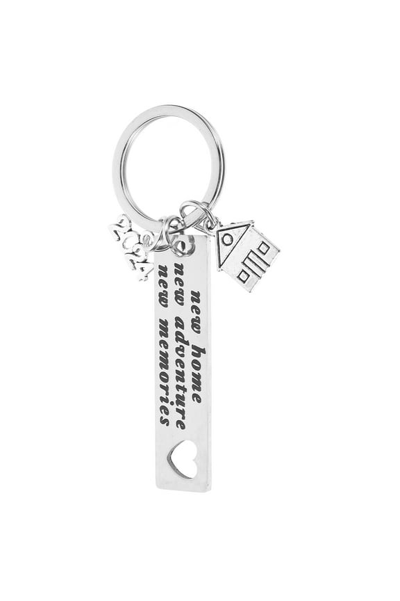Housewarming Decorations House Pendant Keychain 1Pack cate Design Metal Key Organizer Women Family