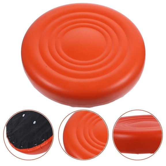 NIAIZEK Red Round Chair Replacement Seat with Soft Sponge Cushion, PU for Home and Office Use