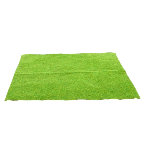 NIAIZEK fake grass for balcony Artificial Turf Mat Yellow Green 1Pcs Plastic for Micro Landscape 9.8*9.8*0.2in