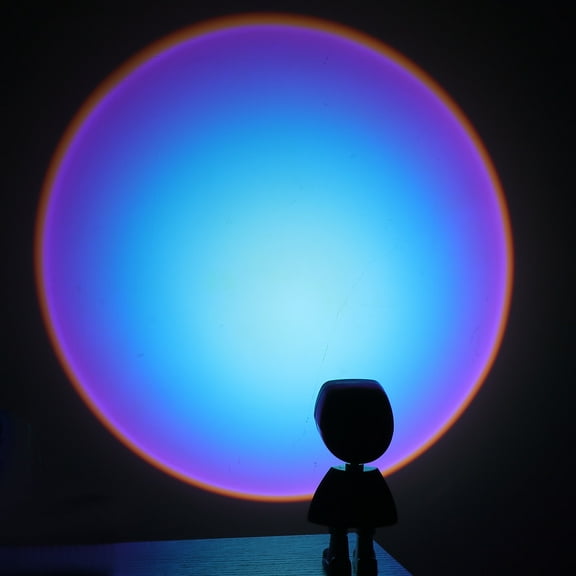 NIAIZEK White Robot Projection Lamp Creative LED Night Light for Home Bedroom Office Leisure Decoration