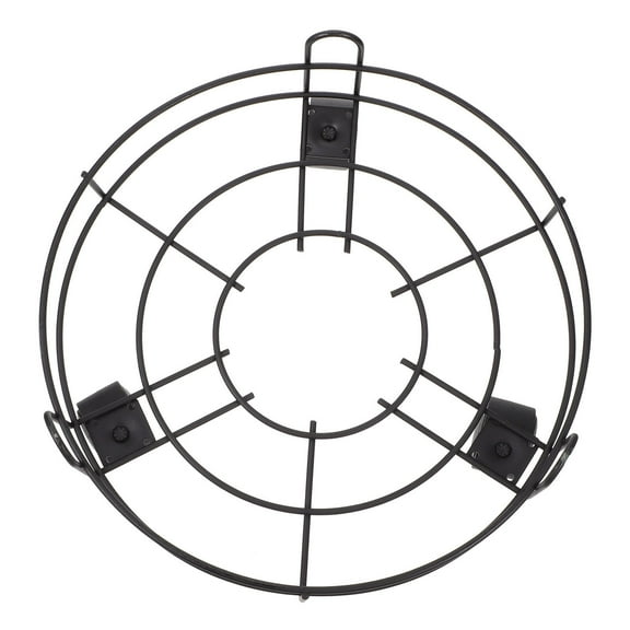 NIAIZEK Black Metal Plant Pot Mover Rolling Round Flower Pot Stand with Locking Wheels