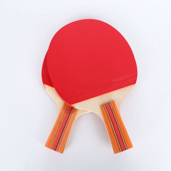 NIAIZEK Kids Table Tennis Set with Anti- Wooden Training Racket, Red , Complete 1 Set for Beginners