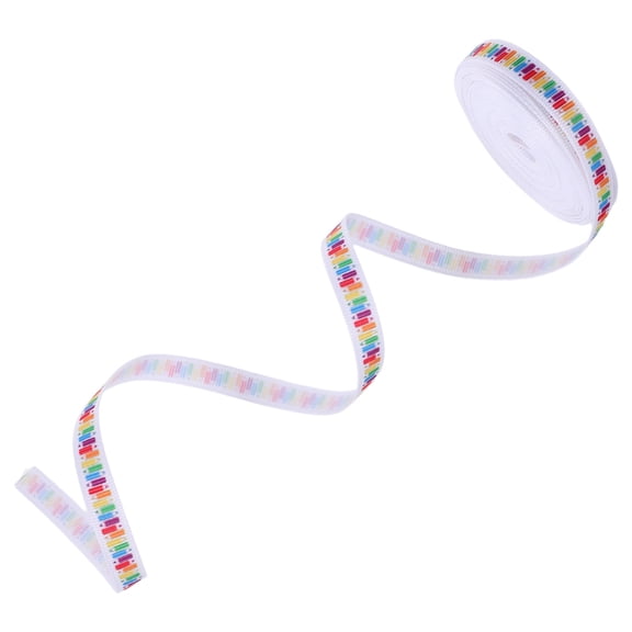 NIAIZEK Back to School Printed Ribbon with Ribbed Texture for Crafting and Present Wrapping