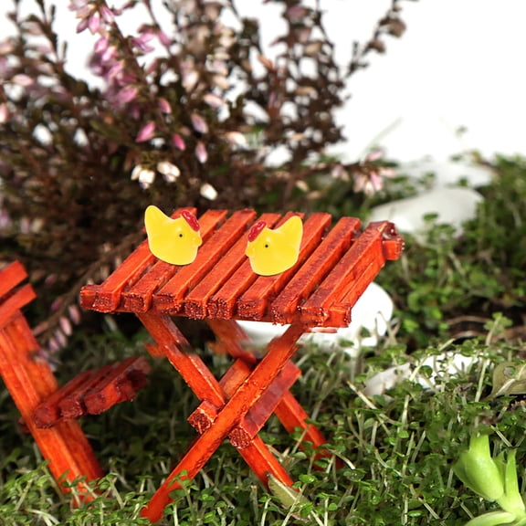 NIAIZEK Cute Yellow Resin Chicken Statues for Outdoor and Indoor Decor 10Pcs