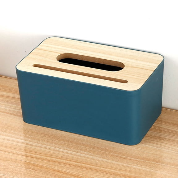 NIAIZEK Household Table Tissue Box Blue PET 1Set