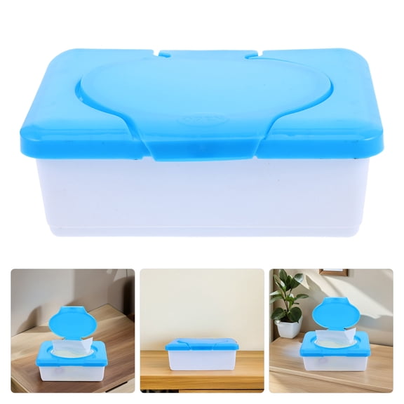NIAIZEK Toilet Tissue Wipes Dispenser Box Plastic Sky for Office Travel Home Use 1 Set Versatile and Convenient