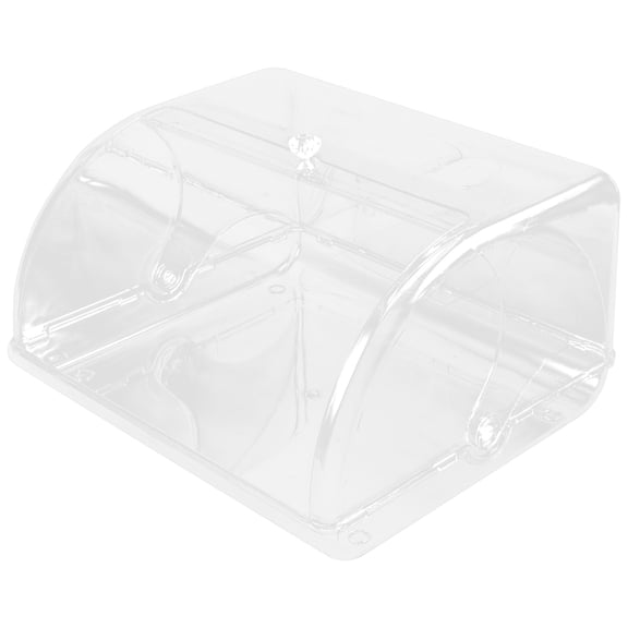 NIAIZEK Sleek Clear Flip Cover Storage Box for Entryway and Table Small Item Organization