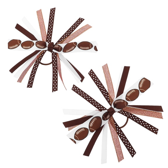 NIAIZEK Game Day Accessories Football Scrunchies Multi Cloth 1 Pair Comfortable Wear for Girls and Women