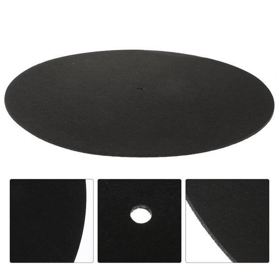NIAIZEK Black Felt Vinyl Record Pad Turntable Mat with Shock Absorption for Disc Use