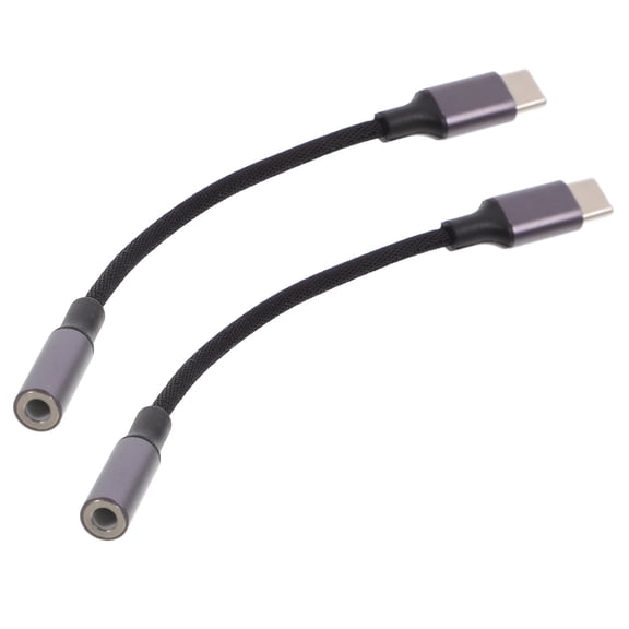 NIAIZEK Headphone Converter Adapter Dark Grey 2 Pack Compatible with Multiple Devices Back to School Essential