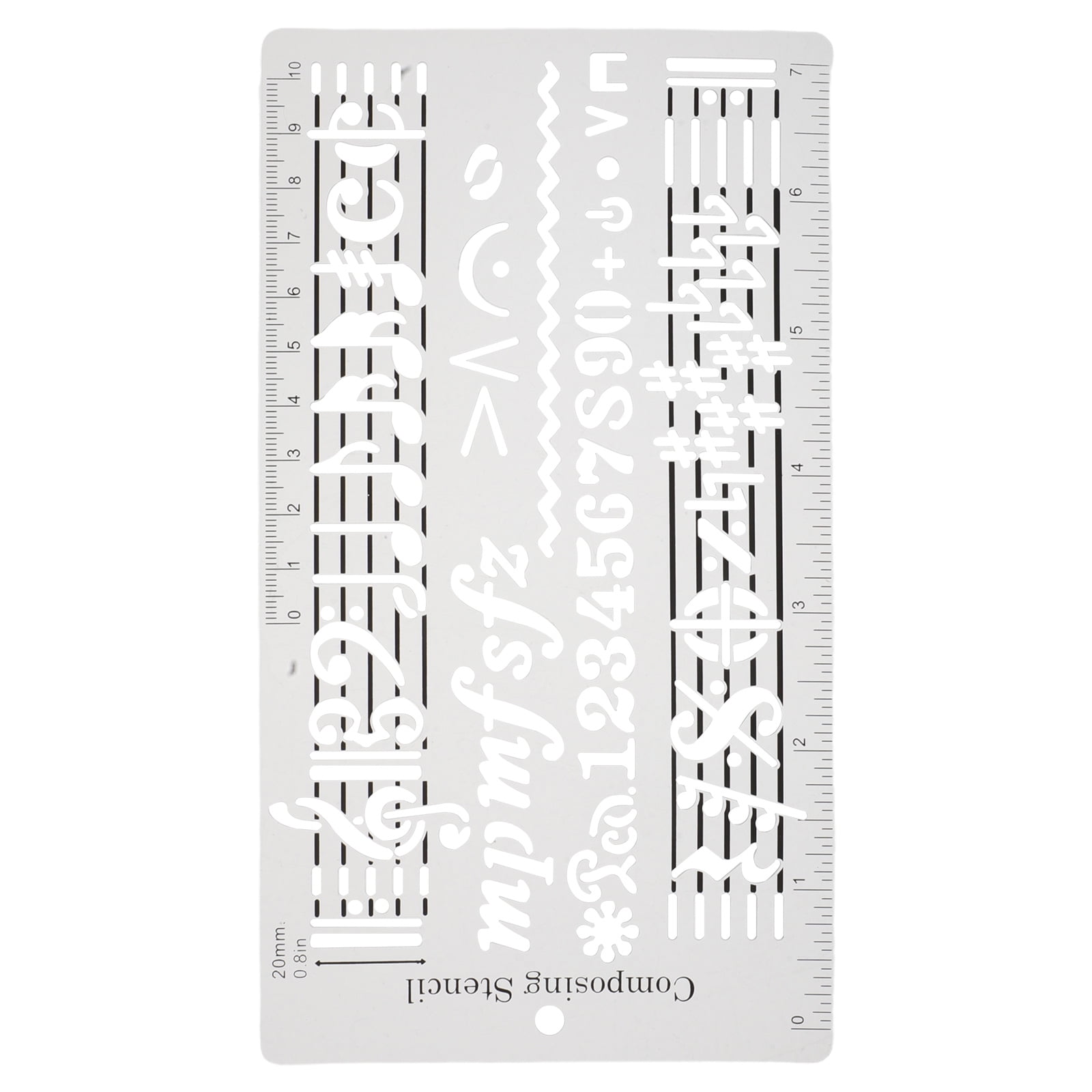NIAIZEK Music Composition Tool Ruler with Multifunctional Scale for ...