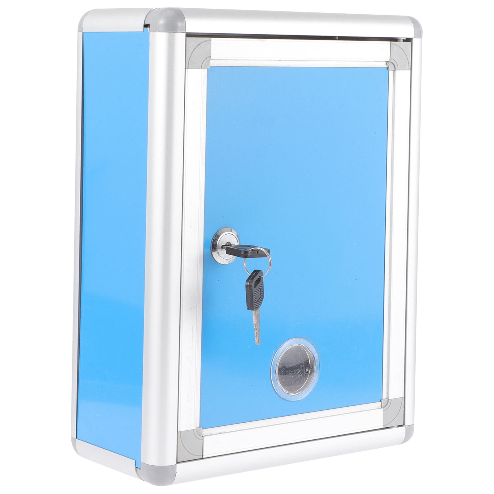 NIAIZEK Retro Wall Mount Mailbox Blue Lightweight and Sturdy for ...