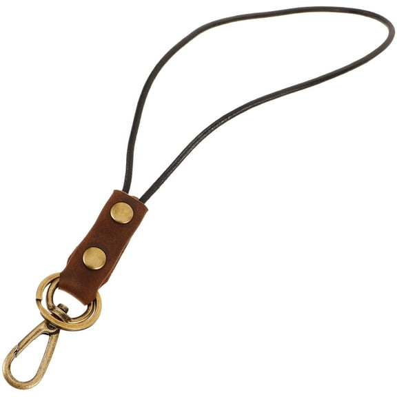 NIAIZEK Vintage Style Coffee Color Keyring Wrist Strap Charm for Handbags and Backpacks Accessory