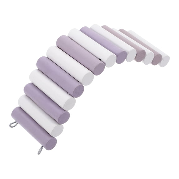 NIAIZEK Small Pet Wooden Hanging Bridge for Cage Climbing and Activity in Violet