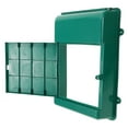 NIAIZEK Wall Mounted Plastic Mailbox Green Outdoor Letter Box with ...