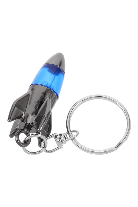 Blue Plastic Portable Static Electricity Remover Keychain for Car and Home Use