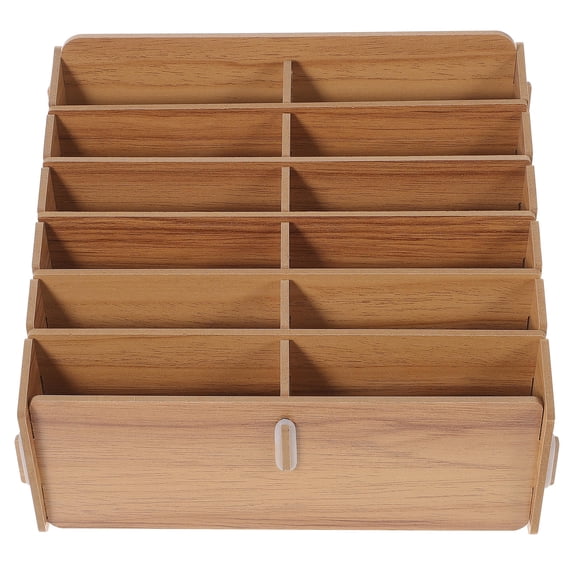 NIAIZEK Wooden Card Sorting Tray Light Brown with Large Capacity for Game Cards Storage