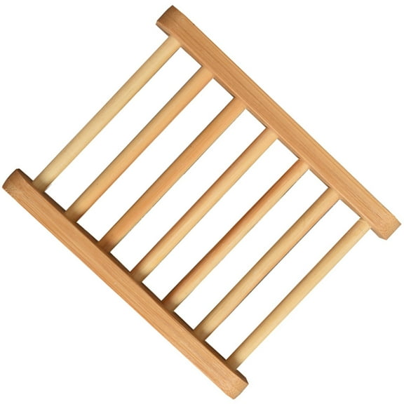 NIAIZEK Compact Wooden Soap Tray for Shower with Natural Look and Easy Soap Storage