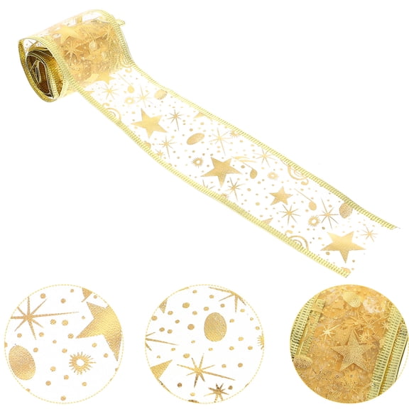 NIAIZEK Christmas Ribbon Set, 4 Rolls Decorative Wrapping Ribbon for Holiday Wrap and Craft Projects
