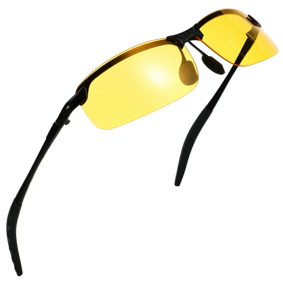 NIAIZEK Yellow Lens Night Driving Glasses with Anti-Glare and Glare Reduction for Clear and Eye