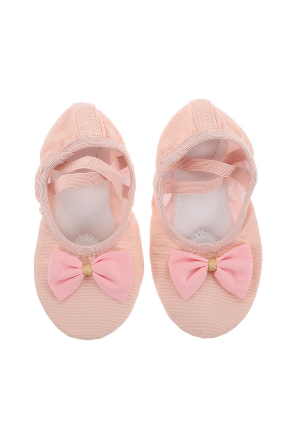 ballet shoes kids 1 Pair Canvas Pink Soft Sole for Young Girls Ballet Class and Performance