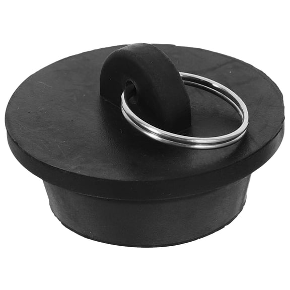 NIAIZEK Black Rubber Bathtub Stopper, Bathroom Drain Plug Replacement, Fits Standard Bathtubs and Sinks