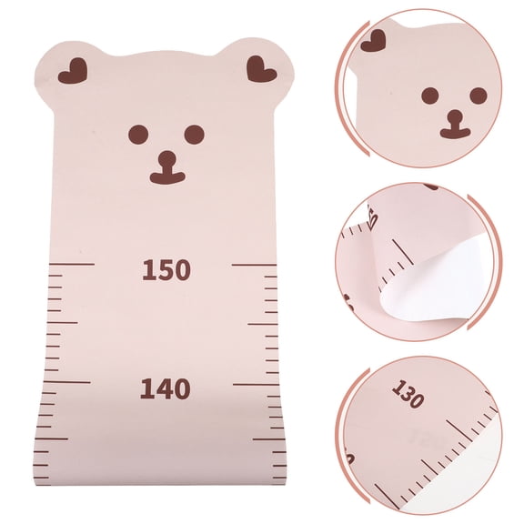 NIAIZEK Kids Height Measurement Wall Decal in Khaki, Nursery Style Growth Chart for Children, 1 Piece