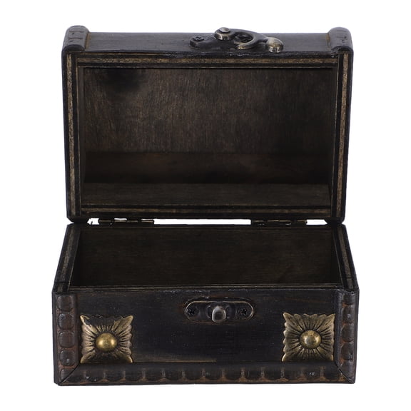 NIAIZEK Vintage Brown Wooden Keepsake Box Lock, Elegant Decorative Storage Solution for Home and Office