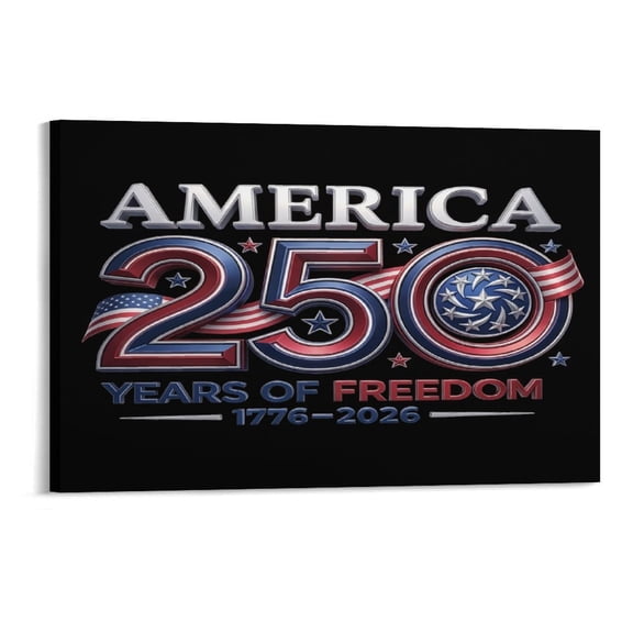 NIANHE America 250,Independence Day Wall Art, High-definition Printed Frameless Canvas Wall Art, Suitable for Hanging in Bedrooms, Dormitories, and Living Rooms, for Adult and Home Decoration