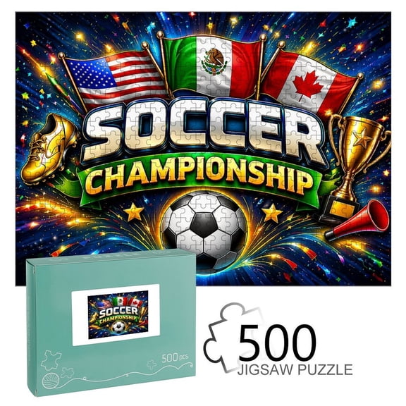 NIANHE Brushstroke Soccer, Football Enthusiast Interest Wooden Jigsaw Puzzle, HD Printed Art Puzzle, Interactive Family Game, Wall Decor for Bedroom Living Room, Educational, Fun Gift for Adults an