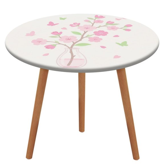 NIANHE Cherry Blossom Vase Butterfly Table Cloth, Waterproof Oil-Proof, Wipeable Spill-Proof Table Cover for Dining Table, Heavy Duty Durable Tablecloth for Kitchen, Party, Picnic, Home Decor,
