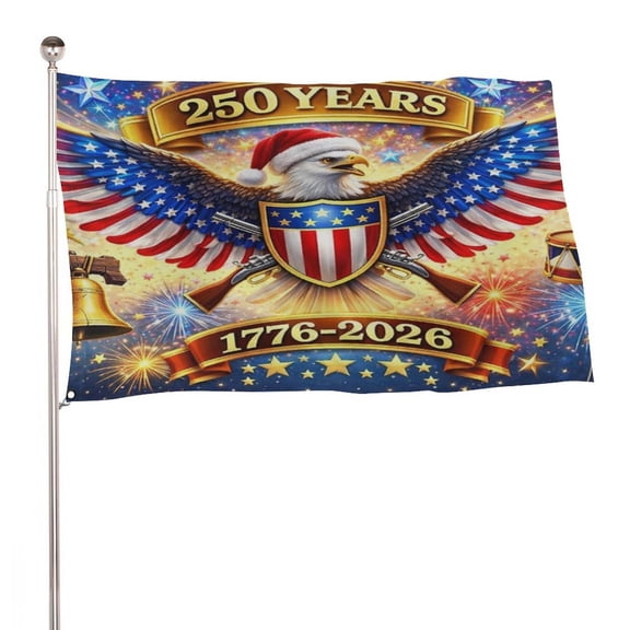 NIANHE  Holiday Eagle,Independence Day  Decorative Flag, Garden Decoration Banner, Clear Print, Durable for Home Yard Porch, Outdoor Homeowners Collectors