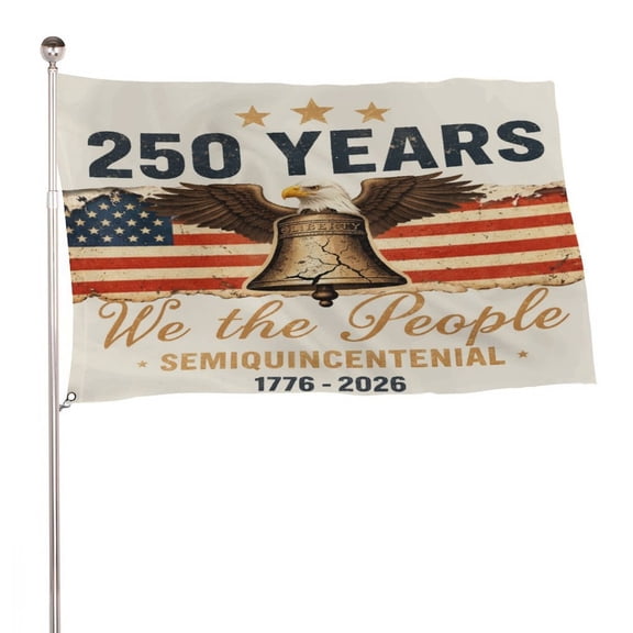 NIANHE  Liberty Bell Eagle,Independence Day  Decorative Flag, Garden Decoration Banner, Clear Print, Durable for Home Yard Porch, Outdoor Homeowners Collectors