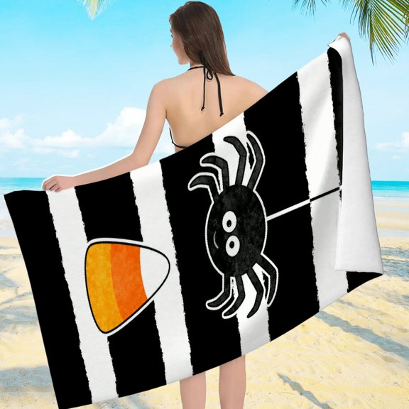 NIANHE  Sand Free - Spider Candy Print, Ultra-Soft Microfiber Beach Pool Great Gift