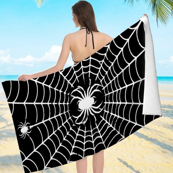 NIANHE Spider Web Spiders Highly Absorbent - Machine Washable Ultra-Soft Microfiber, Beach Pool Great Gift
