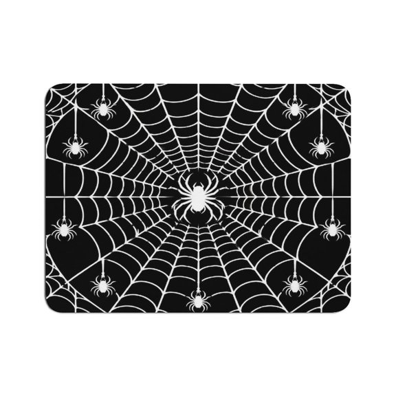 NIANHE Spider Web Spiders Mouse Pad, Square Smooth Surface Desk Mat, Stitched Edge for Office, Laptop, Computer, Home,