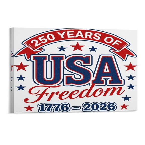NIANHE USA Freedom,Independence Day Wall Art, High-definition Printed Frameless Canvas Wall Art, Suitable for Hanging in Bedrooms, Dormitories, and Living Rooms, for Adult and Home Decoration