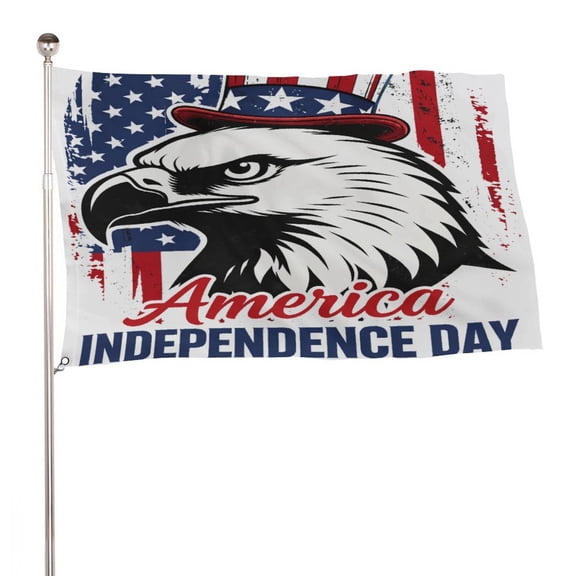 NIANHE Uncle Sam Eagle,Independence Day Decorative Flag, Garden Decoration Banner, Clear Print, Durable for Home Yard Porch, Outdoor Homeowners Collectors