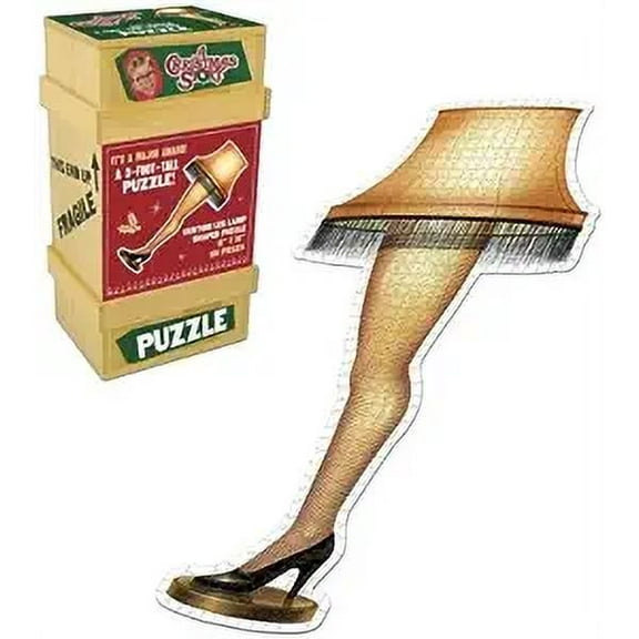 NIB 500 Piece A Christmas Story Leg Lamp Shaped Puzzle