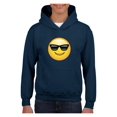thumbnail image 1 of NIB - Big Boys Hoodies and Sweatshirts - Emoji with Sunglasses, 1 of 5