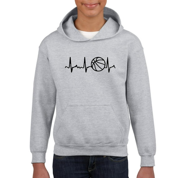 NIB - Big Boys Hoodies and Sweatshirts, up to Big Boys Size 24 - Basketball Heartbeat